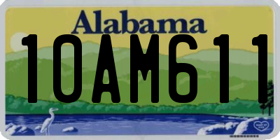 AL license plate 10AM611