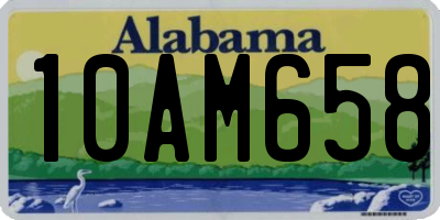 AL license plate 10AM658