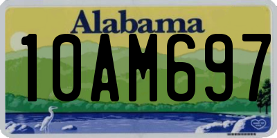 AL license plate 10AM697