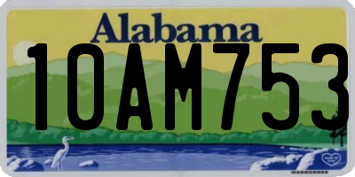 AL license plate 10AM753