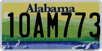 AL license plate 10AM773