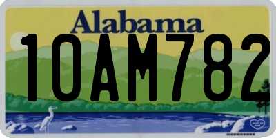 AL license plate 10AM782