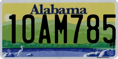 AL license plate 10AM785