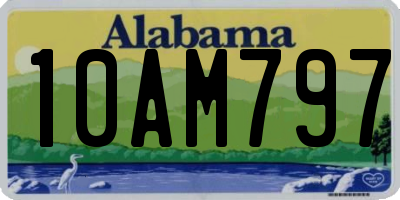 AL license plate 10AM797