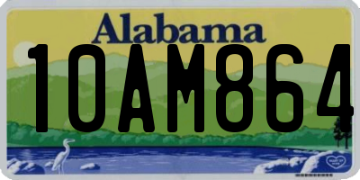 AL license plate 10AM864