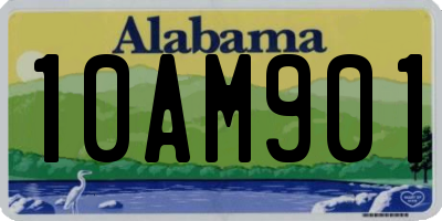 AL license plate 10AM901