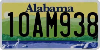 AL license plate 10AM938