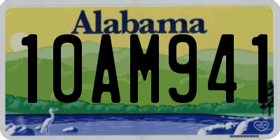AL license plate 10AM941