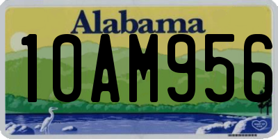 AL license plate 10AM956