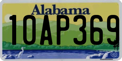 AL license plate 10AP369
