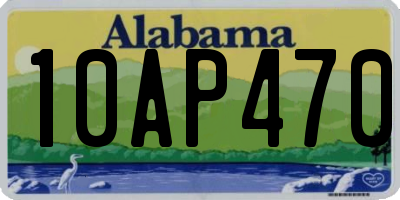 AL license plate 10AP470