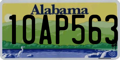 AL license plate 10AP563