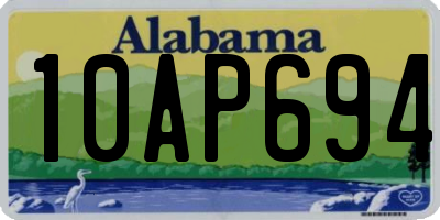 AL license plate 10AP694
