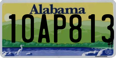 AL license plate 10AP813