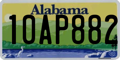 AL license plate 10AP882