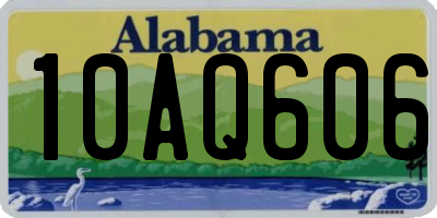 AL license plate 10AQ606