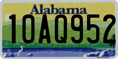 AL license plate 10AQ952