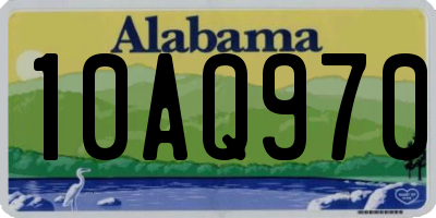AL license plate 10AQ970