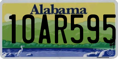 AL license plate 10AR595