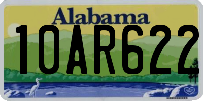 AL license plate 10AR622
