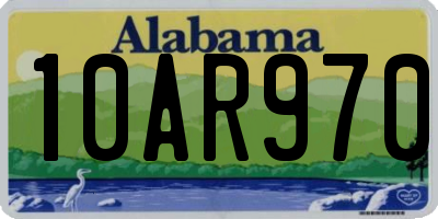 AL license plate 10AR970