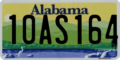 AL license plate 10AS164