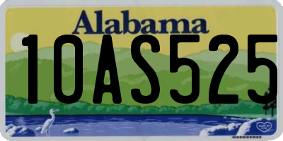 AL license plate 10AS525