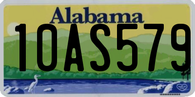 AL license plate 10AS579