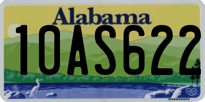AL license plate 10AS622