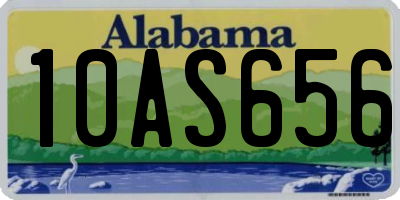 AL license plate 10AS656