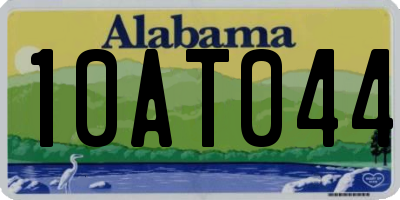 AL license plate 10AT044