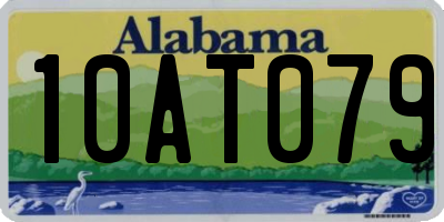 AL license plate 10AT079