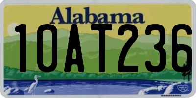 AL license plate 10AT236