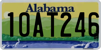 AL license plate 10AT246