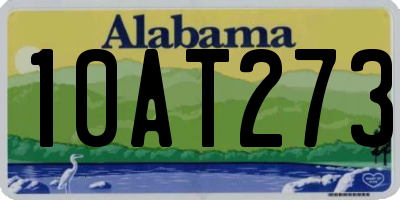 AL license plate 10AT273