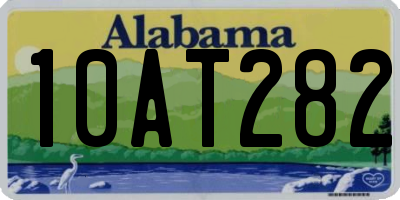 AL license plate 10AT282