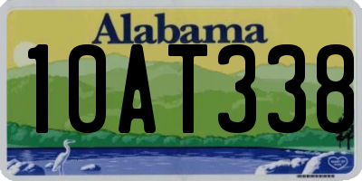 AL license plate 10AT338