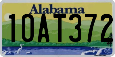 AL license plate 10AT372