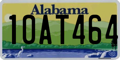 AL license plate 10AT464