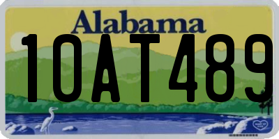 AL license plate 10AT489
