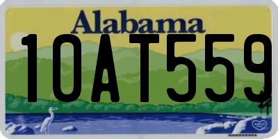 AL license plate 10AT559