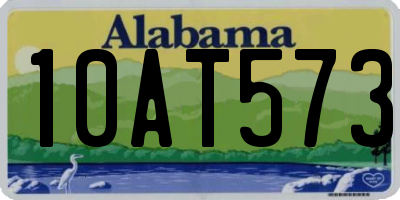 AL license plate 10AT573