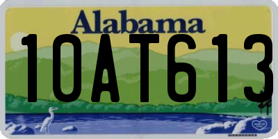 AL license plate 10AT613