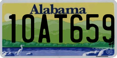 AL license plate 10AT659