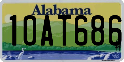 AL license plate 10AT686
