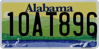 AL license plate 10AT896