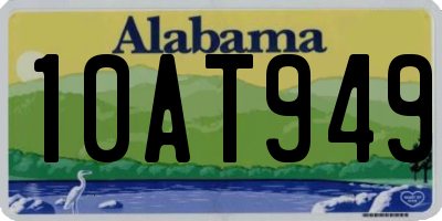 AL license plate 10AT949