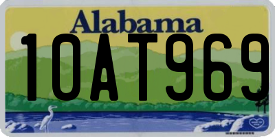 AL license plate 10AT969