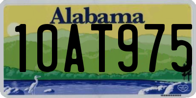 AL license plate 10AT975