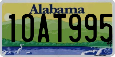 AL license plate 10AT995